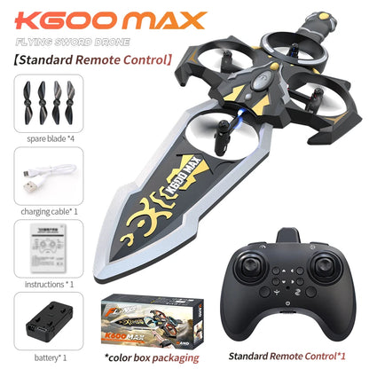 Hot New The Excalibur Remote Control Drone With Colorful Lights Gesture Sensor Fixed Wing Aircraft Follows Children Toy For Fun