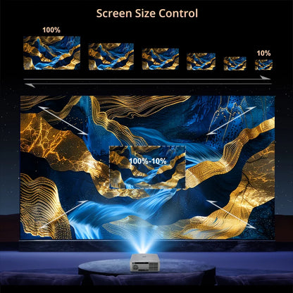 Voxflix M25 Home Cinema 1080P 4K 2800 ANSI Smart Home Projector Android TV 9.0 Game Mode Support voice search Movies Beamer