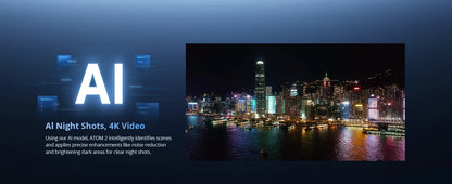 Potensic Original ATOM 2 Drone with PTD 1 Remote Control 5.5inch 1080P Screen Max 10KM 4K Video 8K Photo 2.7K Vertical Shooting