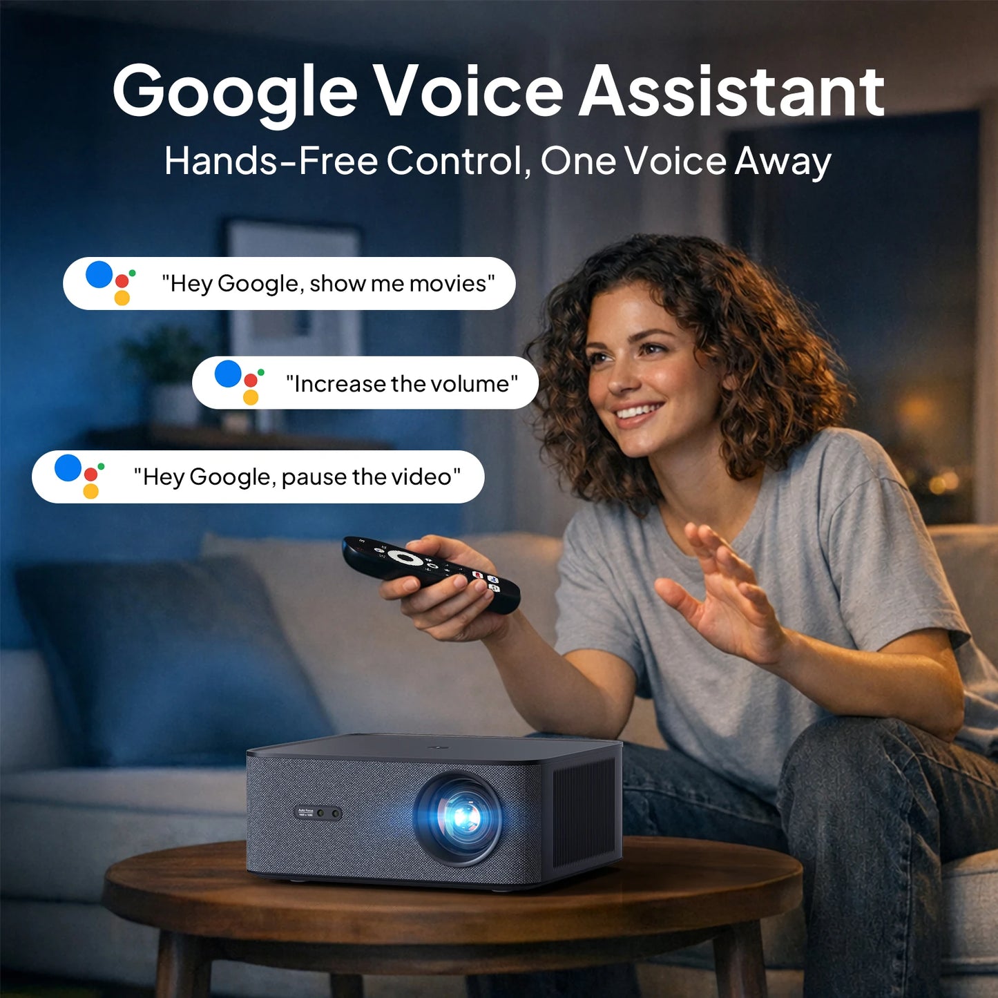 VEVSHAO A24 Projector 4K Full HD 1080P 1700ANSI Smart Home Theater Projector for Office Meeting Video