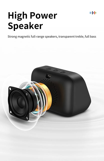 Smart Bluetooth Translator RGB Speaker 18 Languages Real-time Translation AI bluetooth 5.4 speaker with LCD display, game,alarm
