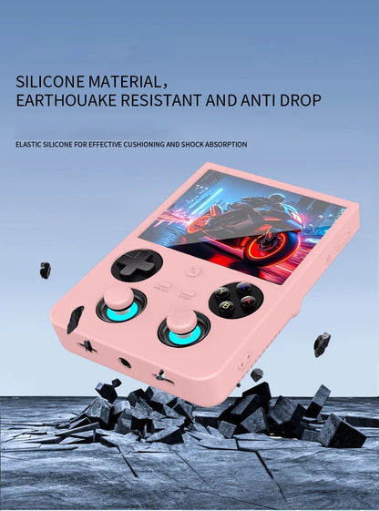 For Anbernic RG477V Game Console Soft Protective Silicone Case With 4Pcs Joystick Caps Soft Case RG477V Game Accessories