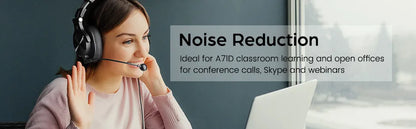 Oneodio A71D Computer Gaming Headset With Detachable Microphone Wired Over Ear Call Center Headphones For PC Skype Office Gamer