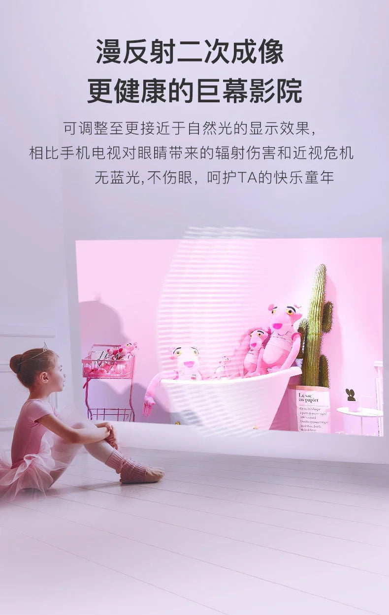 New Ultra HD 4K Home Projector Office Meeting Mobile Wireless Intelligent Portable Mini Projector