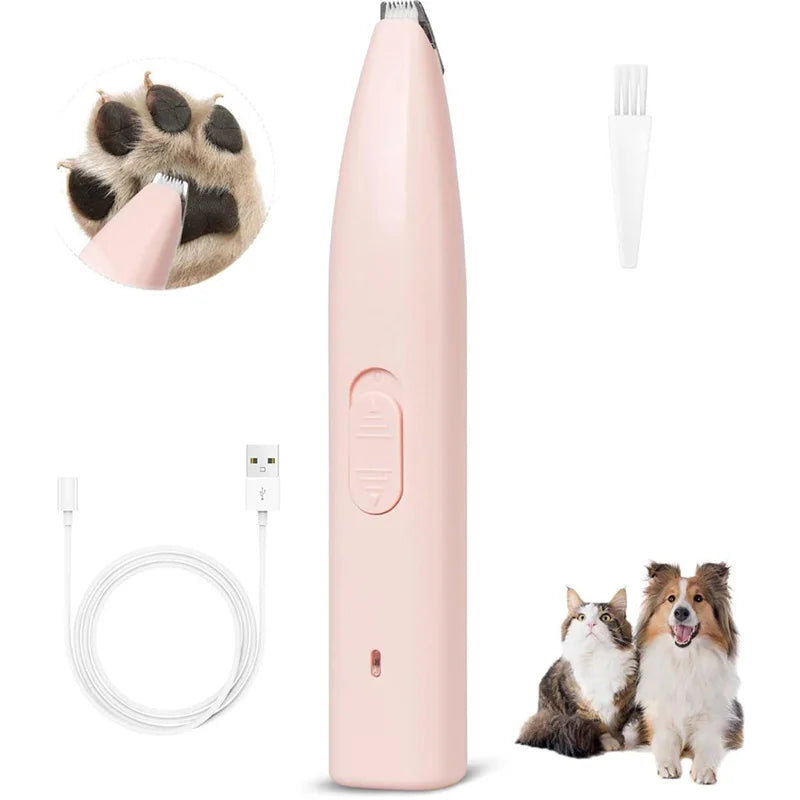 Electric pet long endurance shaver rechargeable low-noise cat and dog universal hair push foot hair repair tool