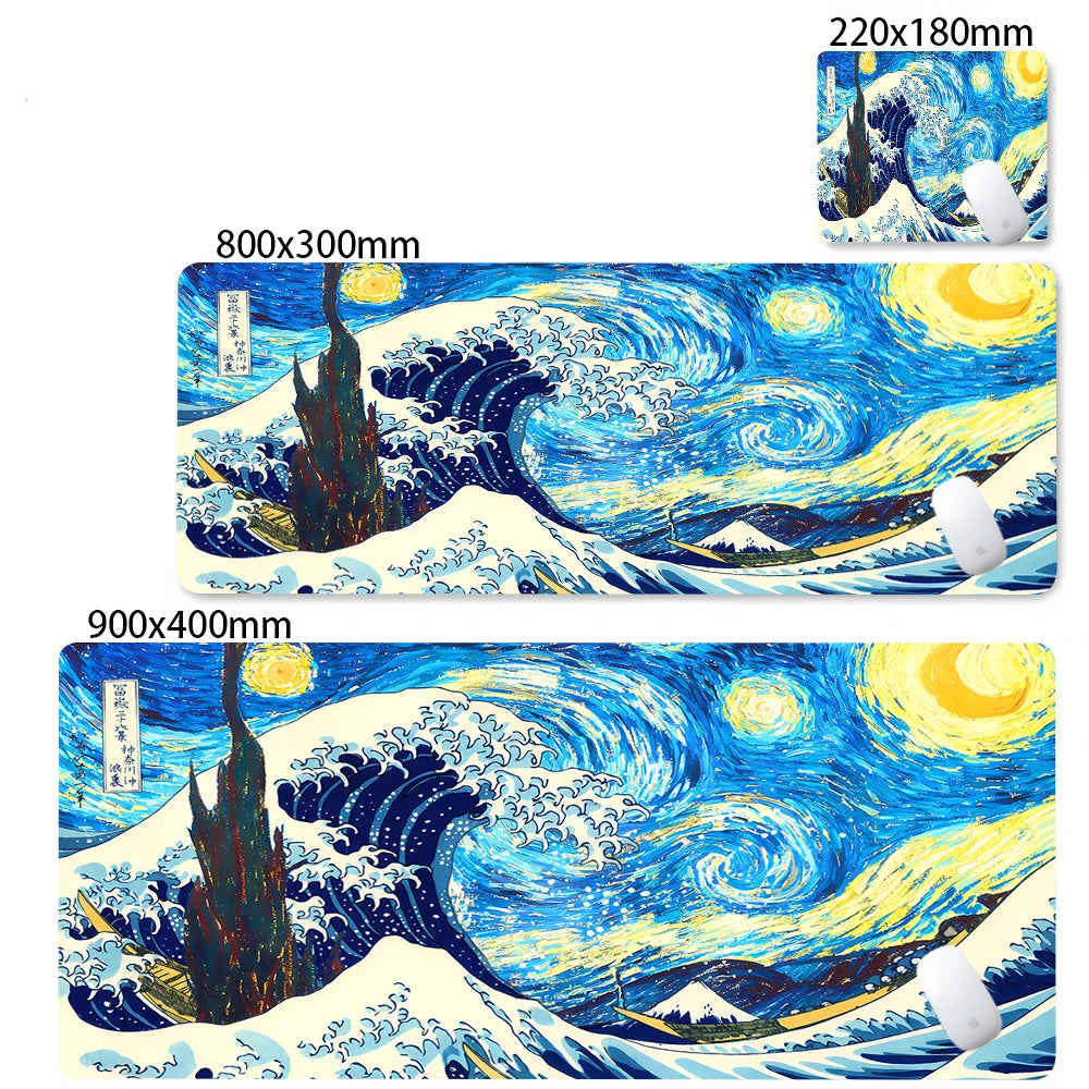 Large Gamer Mouse Mat Gaming XXL Mouse Pad Great Wave Gaming Mouse Pad Office Table Carpet Gaming Mats Computer Big Deskmat