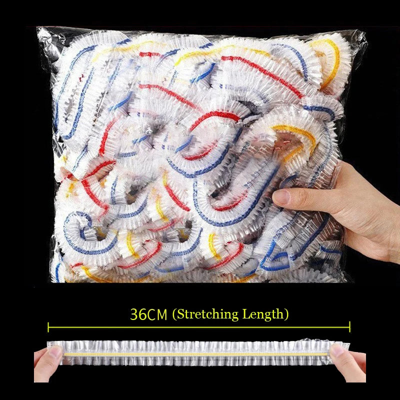 Disposable Plastic Food Cover Bag Reusable Transparent Food Protection Freezing Packaging Cling Film Kitchen Storage Organizer