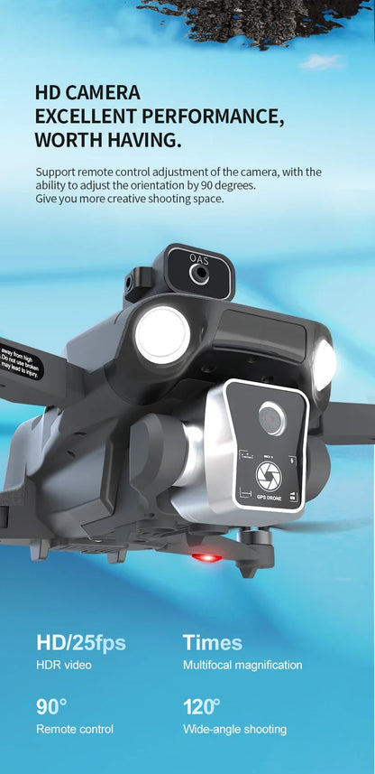 YP8Max 5G GPS Drone Laser Obstacle Avoidance Panoramic Shooting Optical Flow Positioning Remote Control Airdrop Quadcopter