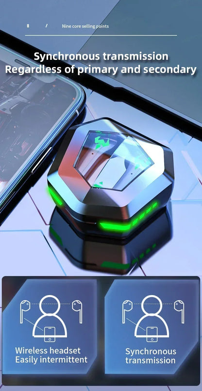 XIKCUC N35 Digital display Tws Audifonos Auriculares Bluetooth Wireless Headphones Earbuds Gaming In-Ear Earphones