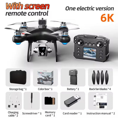 KY102 MAX Drone HD Dual Camera Screen Controlled Brushless Obstacle Avoidance Professional RC Quadcopter Dron Toy 10000M