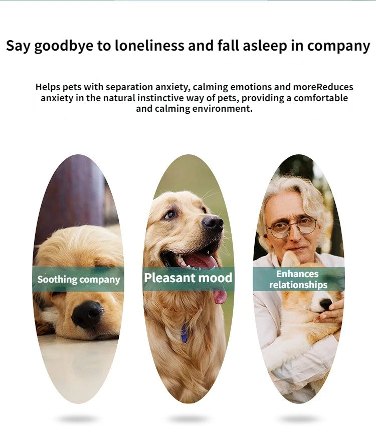 Pet Heartbeat Puppy Behavioral Training Dog Plush Pet Comfortable Snuggle Anxiety Relief Sleep Aid Doll Durable Drop Ship