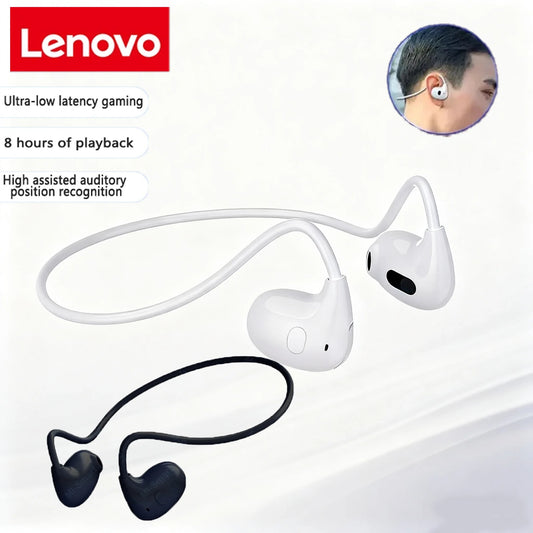 Lenovo Wireless Earbuds Bluetooth 5.3 Touch Controls Business Headphones Outdoor Sports Earbuds Compatible with all smartphones