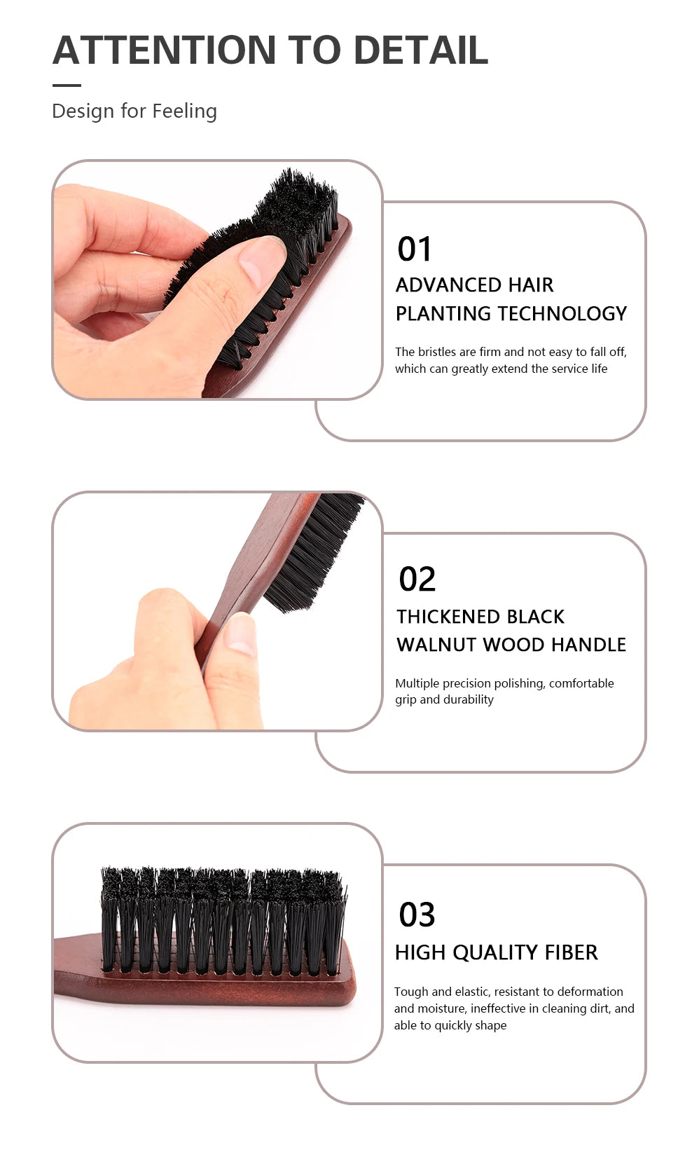 Barber Shop Beard Cleaning Wooden Brush Neck And Facial Dust Collector Hair Brush Household Hairdressing Styling Tool