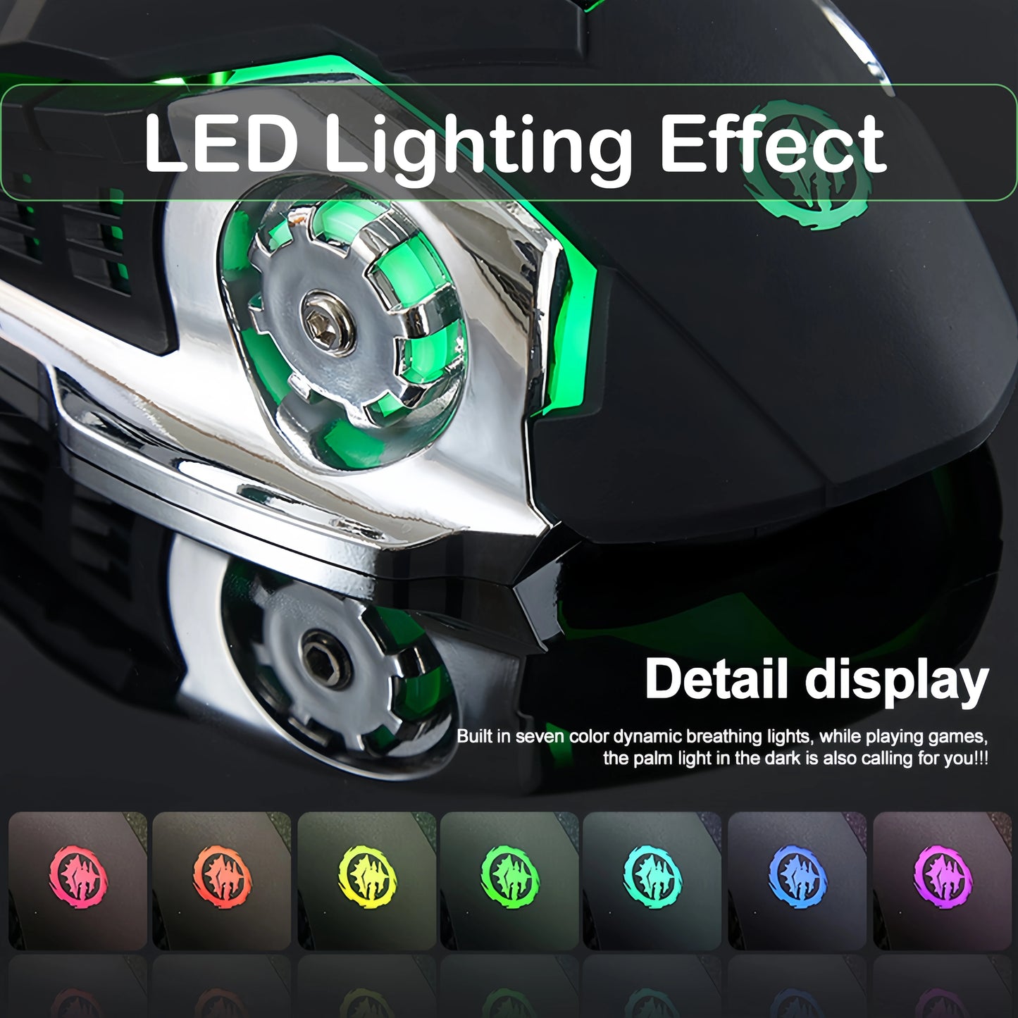 Bluetooth 5.2 Mouse RGB Gaming Mouse 2.4G Wireless Mouse Rechargeable Silent Mouse 3600 DPI Mouse Mice for Macbook Laptop Tablet