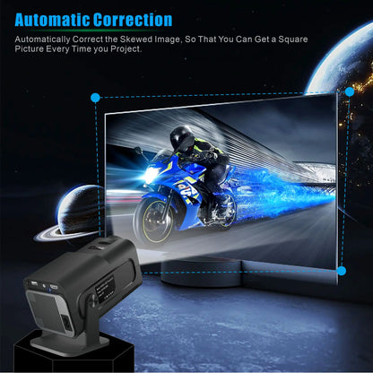 Ultimate Portable Cinema: Supports 4K mini smart projectors with high resolution, suitable for indoor/outdoor entertainment.