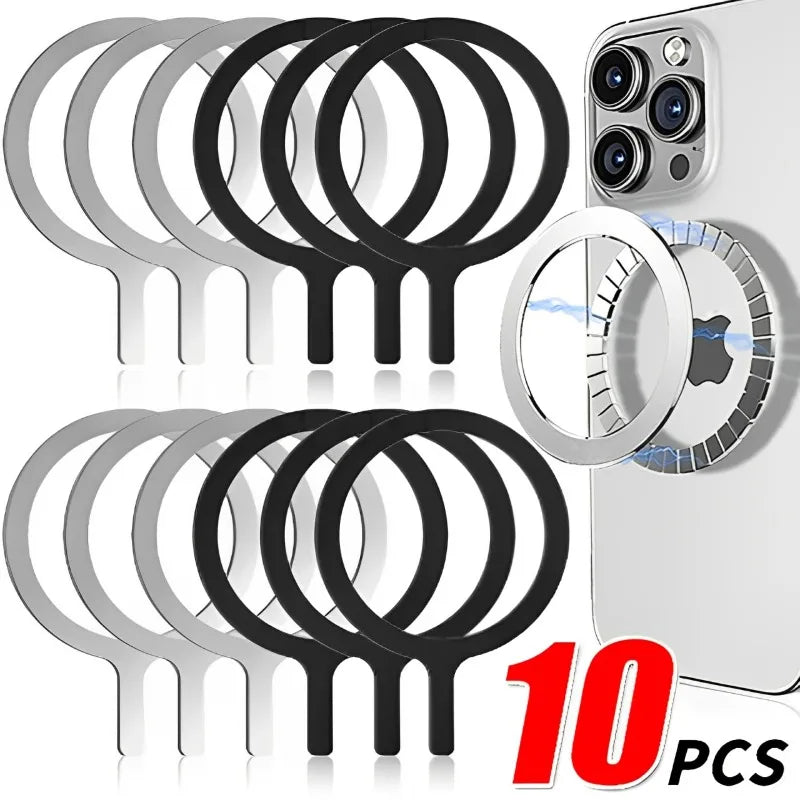 Universal Magnet Sticker Magnetic Adapter Ring Suitable for Magsafe IPhone 17 16 Wireless Charging Phone Round Metal Plate Ring