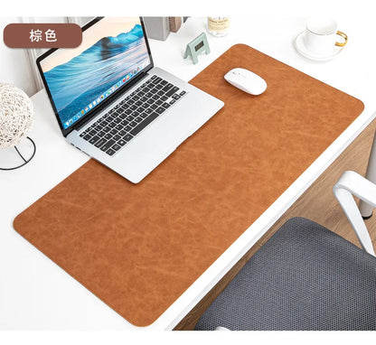 Desk Pad Waterproof PU Mouse Pad Desk Mat Protective Cover Large Mousepad Computer Laptop Non-slip Easy To Clean Keyboard Mats