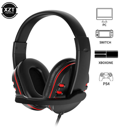 Wired Gaming Headphones Gamer Headset with Microphone For PC Computer Laptop PS4 PS5 Play Station 4 5 Nintendo Switch Tablet