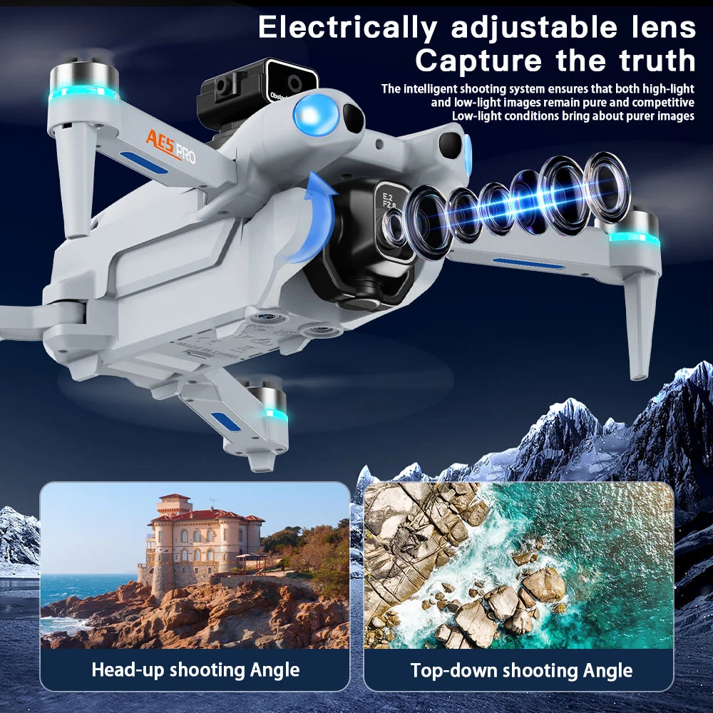 AE5Pro Drone Professional 360° Obstacle Avoidance Brushless  HD  Camera With Screen 5G WIFI FPV Dron Foldable Quadcopter