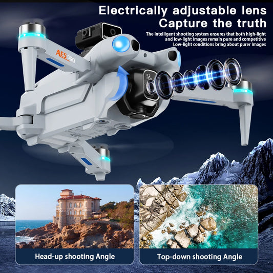 AE5Pro Drone Professional 360° Obstacle Avoidance Brushless  HD  Camera With Screen 5G WIFI FPV Dron Foldable Quadcopter