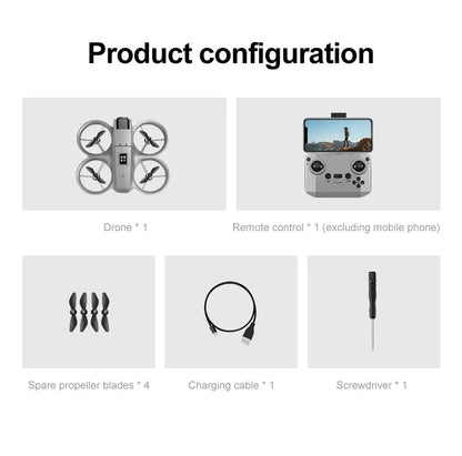 2026 YR2 Upgraded Smart Drone with Intelligent Obstacle Avoidance, Brushless Motor, Long Battery Life, Portable Travel Design