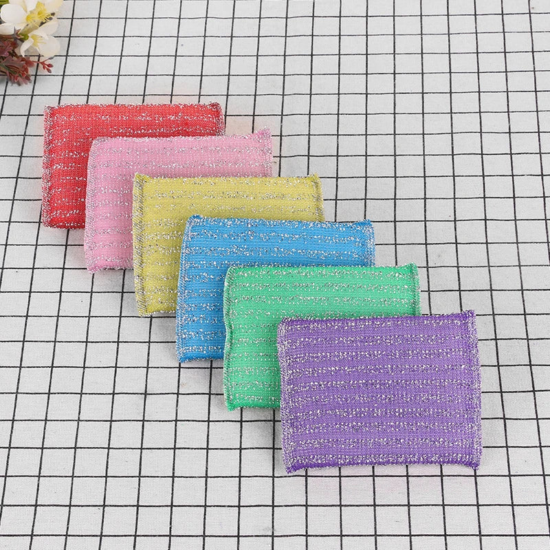 Double-sided Cleaning Sponges Non Scratch Scouring Sponge Pan Pot Dish-Washing Sponge Household Kitchen Scouring Pad Wash Sponge