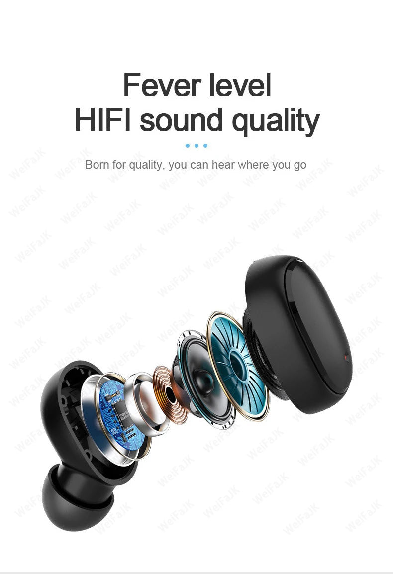 For Xiaomi Original TWS A6S Pro Wireless Bluetooth Earphones Sports Earbuds Gaming Headsets For Redmi Airdots iPhone Headphones