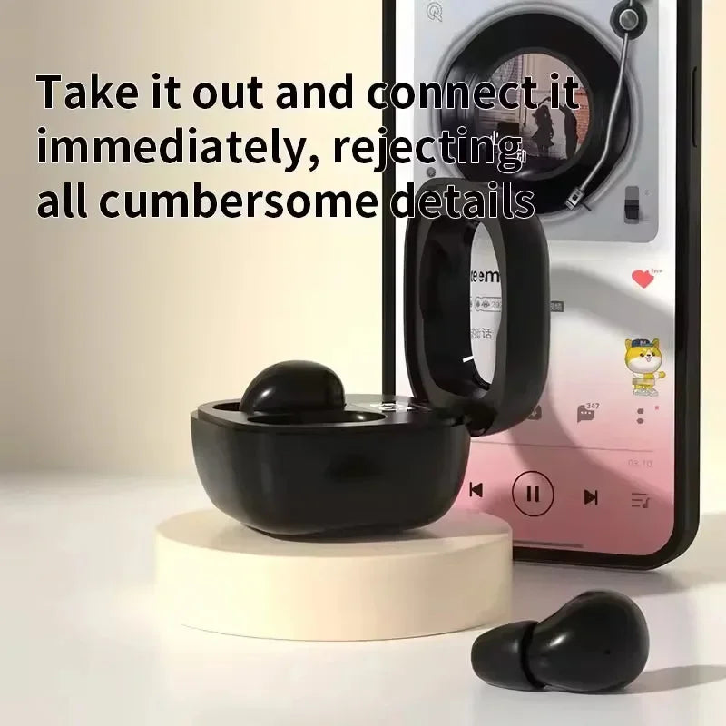 Lenovo Invisible Earbuds High-Quality Noise Cancelling Wireless Bluetooth Earbuds Mini Ultra-Small Sleep Earbuds