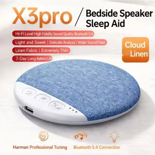 Bluetooth 5.4 Under Pillow Bluetooth Speaker Mini Ultra-Thin White Noise Machine Timed Shutdown Wireless Connection