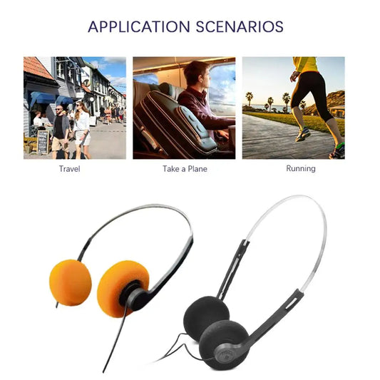 INS Japanese Retro Nostalgic Headsets MP3 Headphones Walkman Wired Earphone Props CD Sports Photo Personality