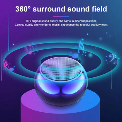 M3 Flash Wireless Bluetooth Speaker Portable Small Steel Gun Metal Heavy Subwoofer Outdoor Mini Bluetooth Small Speaker