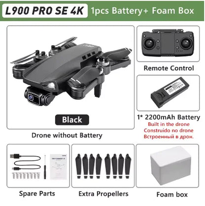 LYZRC L900 PRO GPS Drone 4K Professional HD Dual Camera 5G WIFI Brushless Motor FPV Quadcopter Foldable Aerial Photography Drone