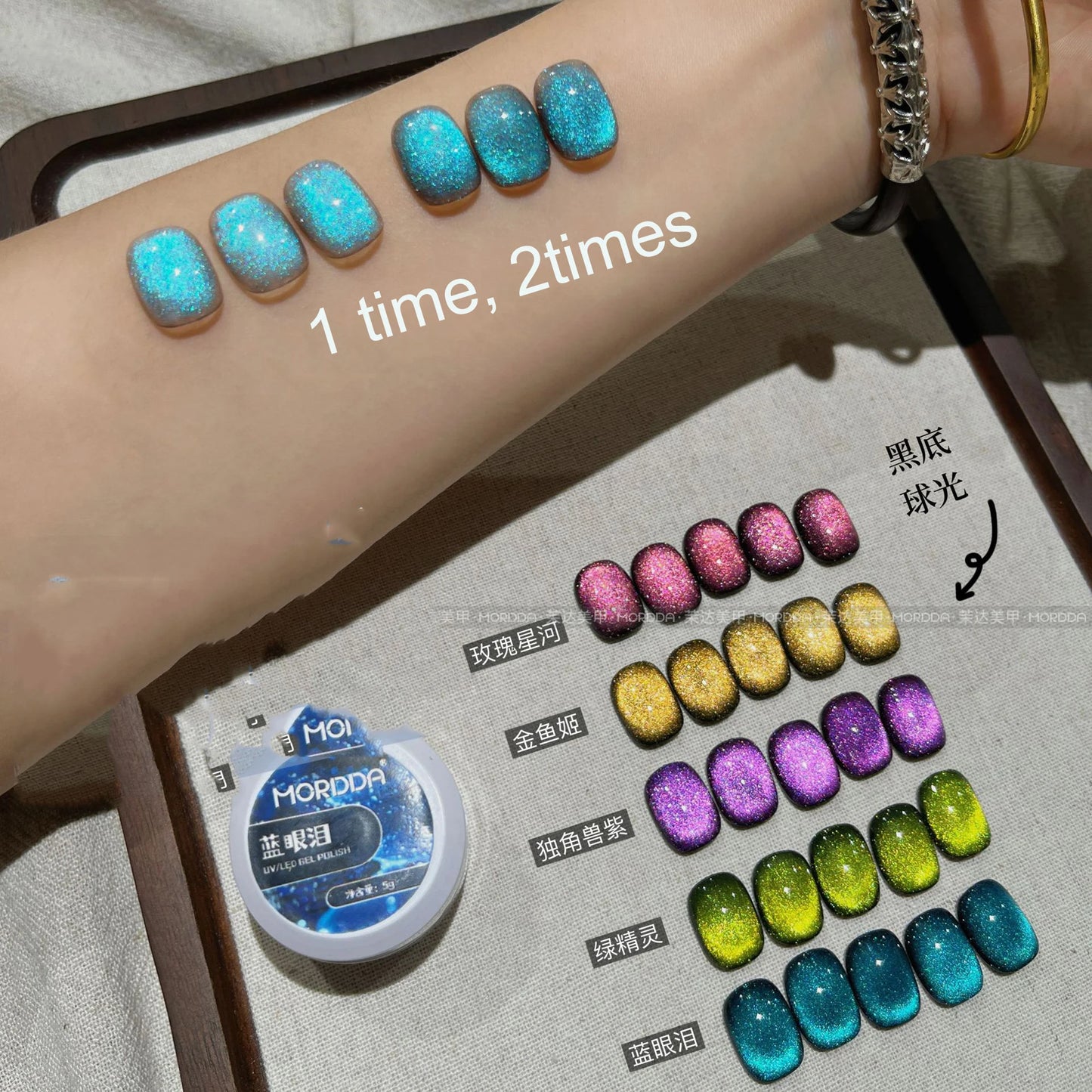 1PC Double Head Nail Cat Eye Magnet Pen Strong Magnetic Bar With Steel Ball For Cateye Gel Polish DIY Glass Bead Effect NailTool