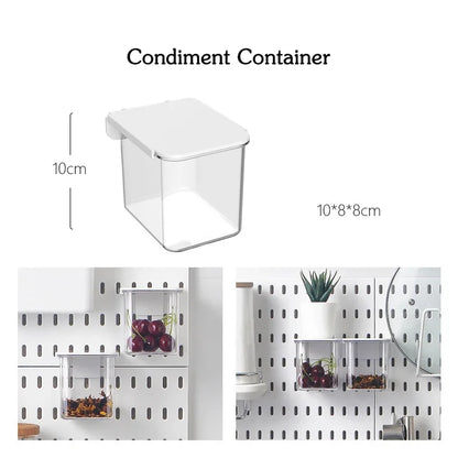 DIY Pegboard Accessories No Punching Kitchen Organization Shelf Storage Box Hooks Wall Organizer Crafts For Garage Room