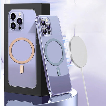 Magnetic Metal Plate Ring for Magsafe Wireless Charger Iron Sheet Sticker Magnet Cellphone Holder for IPhone 17 16 15 13 Pro Max