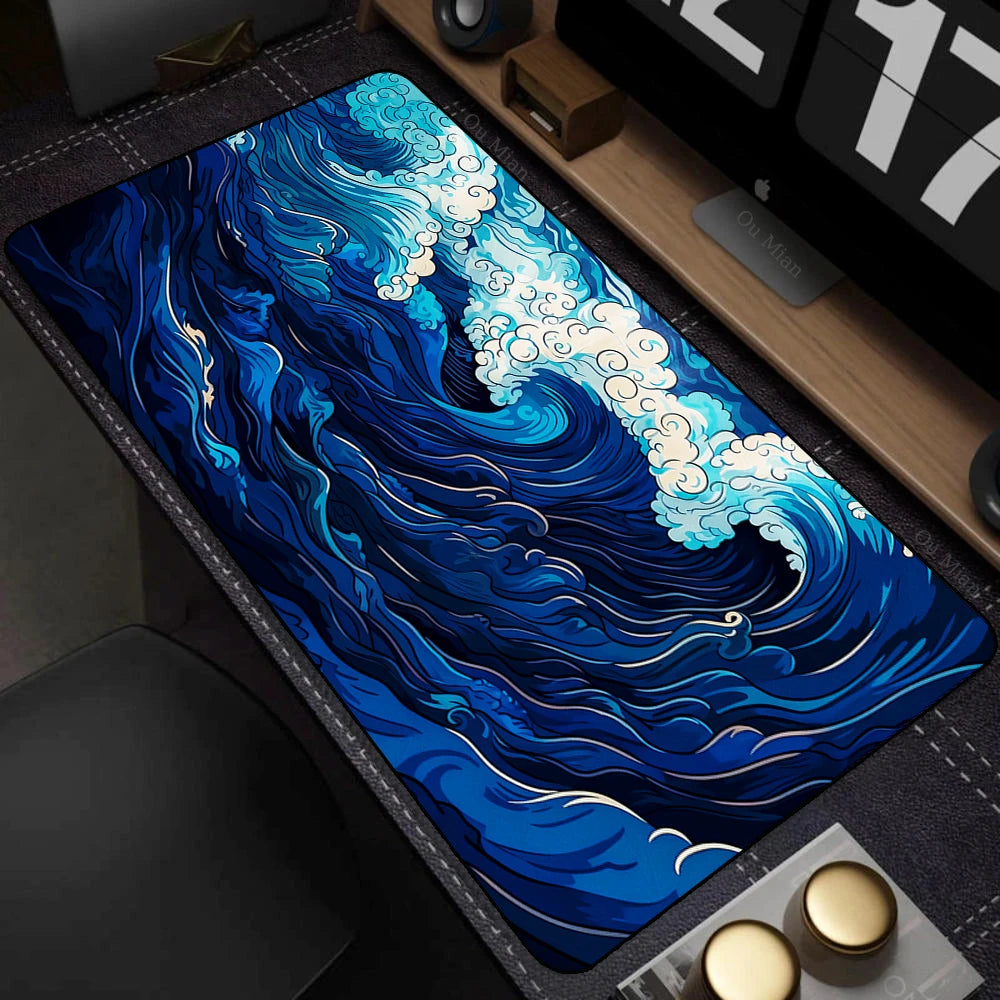 Large Gamer Mouse Mat Gaming XXL Mouse Pad Great Wave Gaming Mouse Pad Office Table Carpet Gaming Mats Computer Big Deskmat