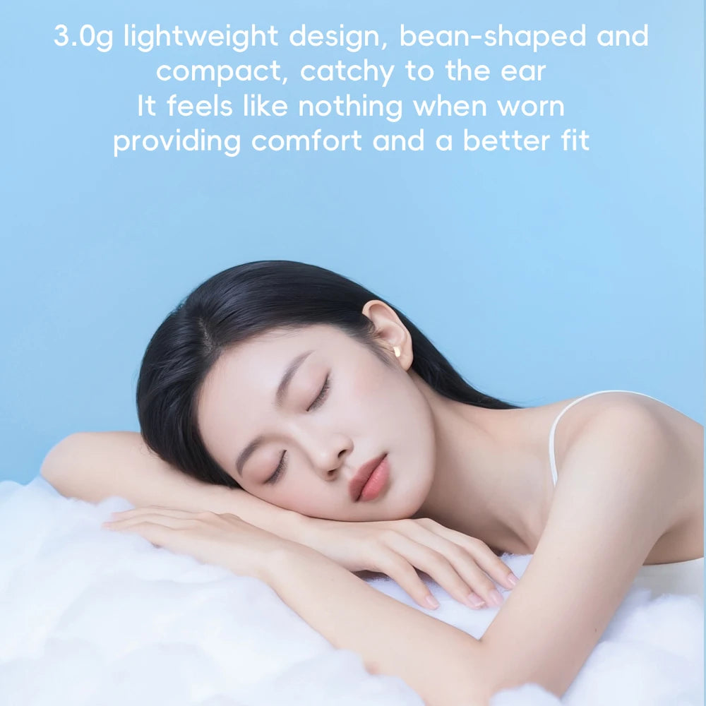 Mini Wireless Bluetooth Headset In Ear Sleep Earbuds Work Invisible Noise Reduction Headphones HD HIFI Sleeping Earphones