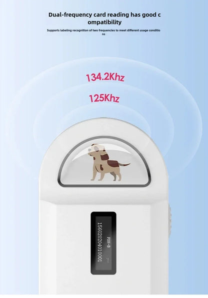 Rechargeable 134.2KHz Animal Microchip RFID Reader PT160 Handheld Digital ID Pet Chip Scanner For Pet Dog Cat Management