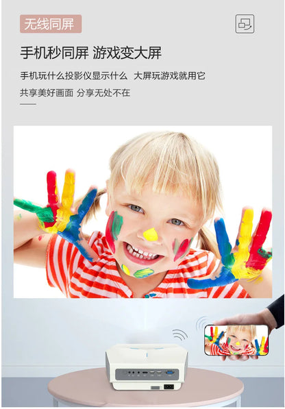 New Ultra HD 4K Home Projector Office Meeting Mobile Wireless Intelligent Portable Mini Projector