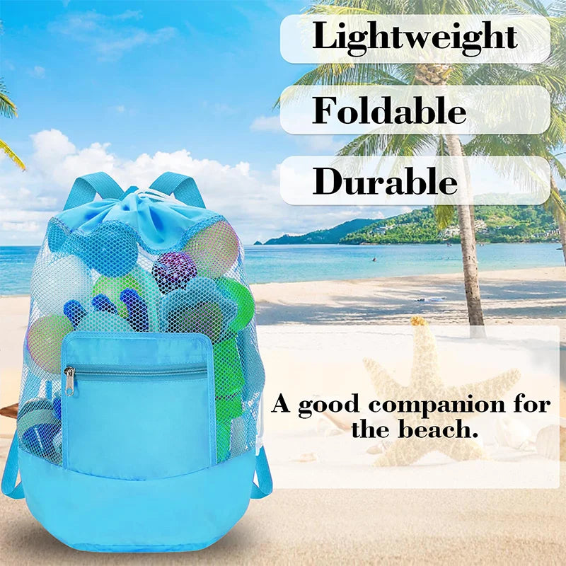New Outdoor Beach Bag Beach Toy Storage Bag Swimming Clothing and Miscellaneous Storage Bag Shoulder Handheld Storage Bag Touris