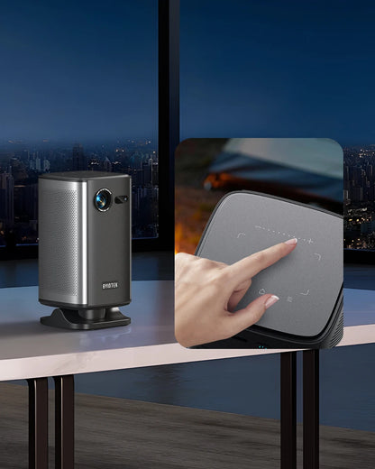 BYINTEK P70X Portable Mini Projector with Built-in Battery 4K Support 3D Wifi for Outdoor Movie Night Home Theater Projectors