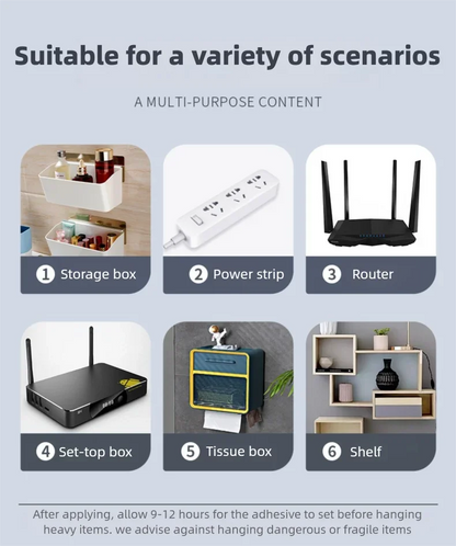 Double-Sided Self Adhesive Wall Hooks Strong Sticky Transparent Traceless for Kitchen Bedroom Storage Holders Wholesale