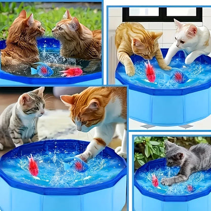 Portable Pet Pool with Foldable Dog Swimming Basin, Cat and Dog Bath Basin, Sturdy Edges, Suitable for All Dog Breeds