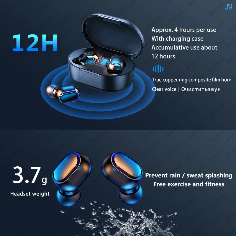 For Xiaomi Original TWS A6S Pro Wireless Bluetooth Earphones Sports Earbuds Gaming Headsets For Redmi Airdots iPhone Headphones
