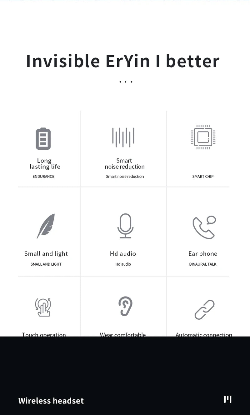 Soleeanre Earphone Wireless Headphones Stereo With Microphone Sport Earbuds Gaming Headset Supports all smartphone