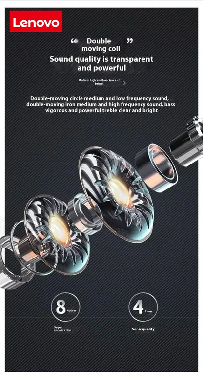 Lenovo Original HiFi Stereo Wireless Earbuds, Stylish Design, TWS Bluetooth Earbuds, Touch Control Sports Earbuds