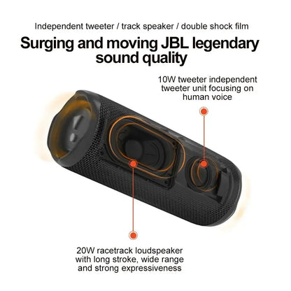 Original JBL Flip 6 Wireless Bluetooth Speaker Portable IPX7 Waterproof Outdoor Stereo Bass Music Track with Independent Tweeter