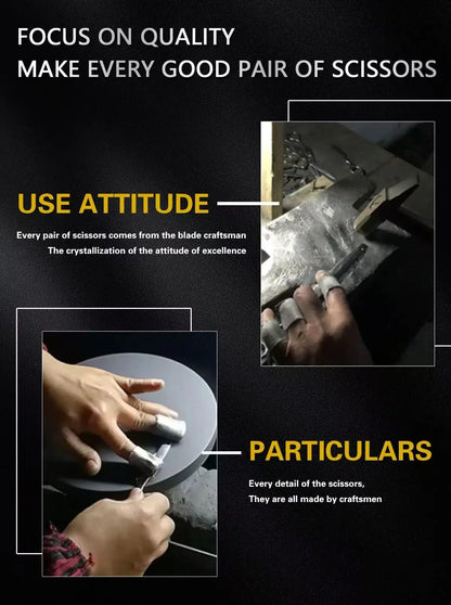 HISADA Hairdressing scissors 6 inch yellow High-end scissors VG10 Material is sharp and wear-resistant scissors tool