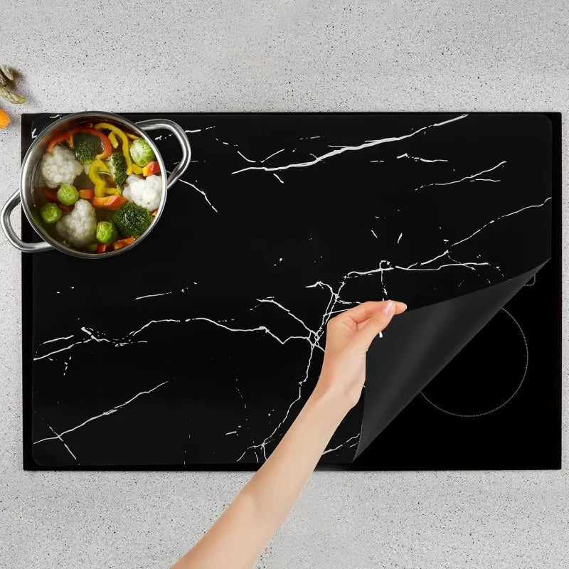 Large Induction Hob Covers Protector Mat Magnetic Silicone Scratch  Stove Cover Heat Resistant Electric Cooker Kitchen Washable