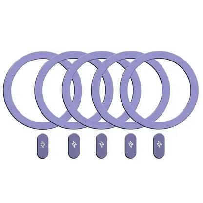 Universal Metal Rings Sticker for Magsafe IPhone Magnetic Wireless Charger Cellphone Round Metal Plate Sticker Car Phone Holder